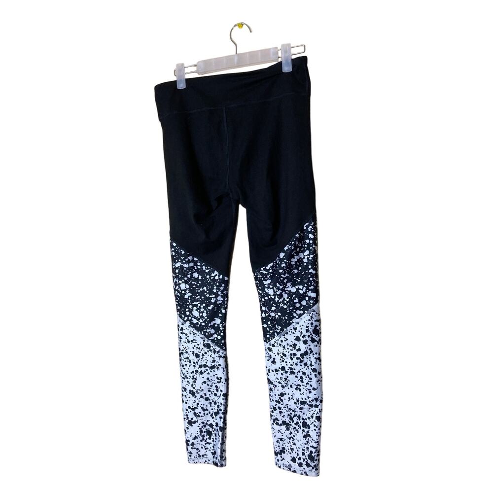 Fabletic Ankle Length Leggings Splatter Design Size M - Picture 3 of 7